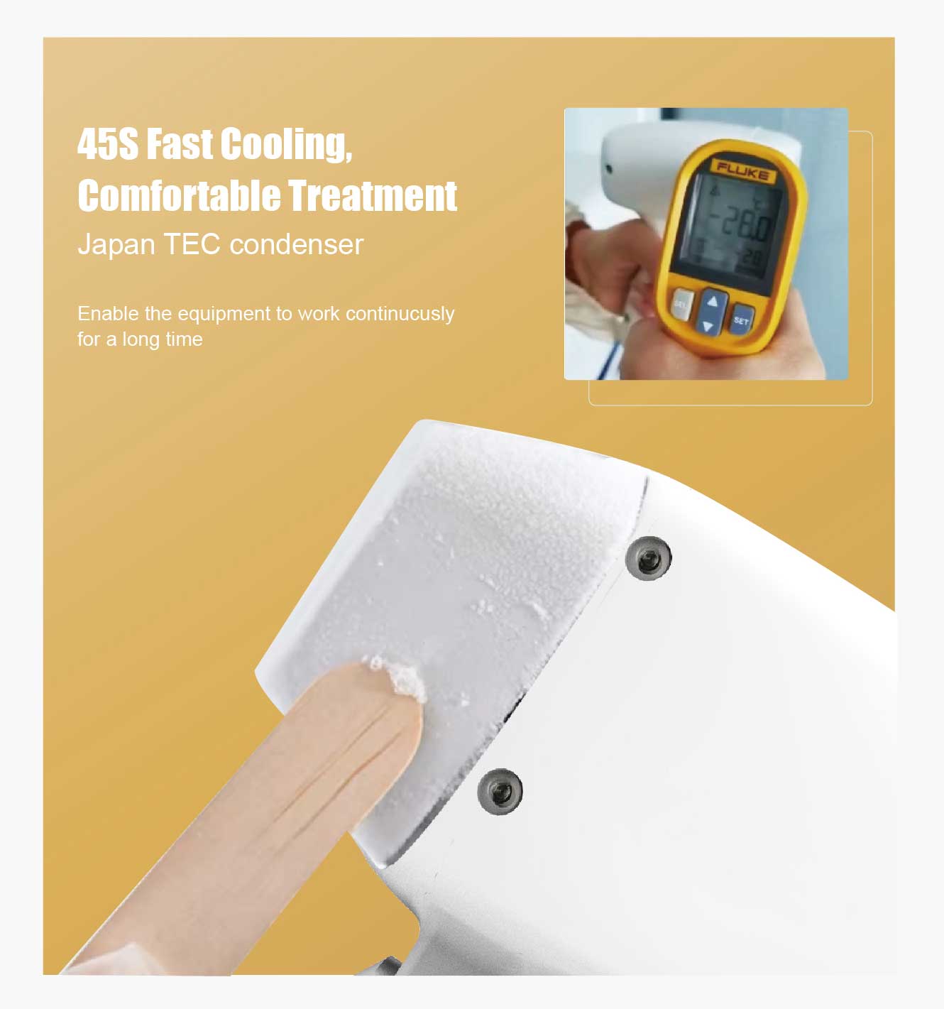 Ice diode laser handle