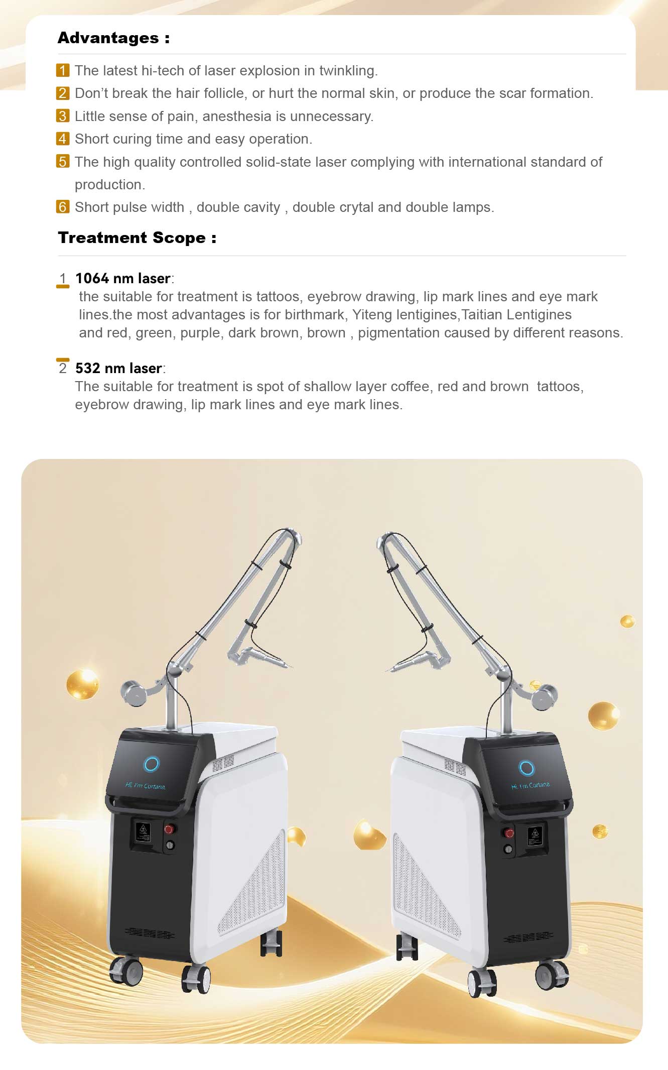 ND yag laser device