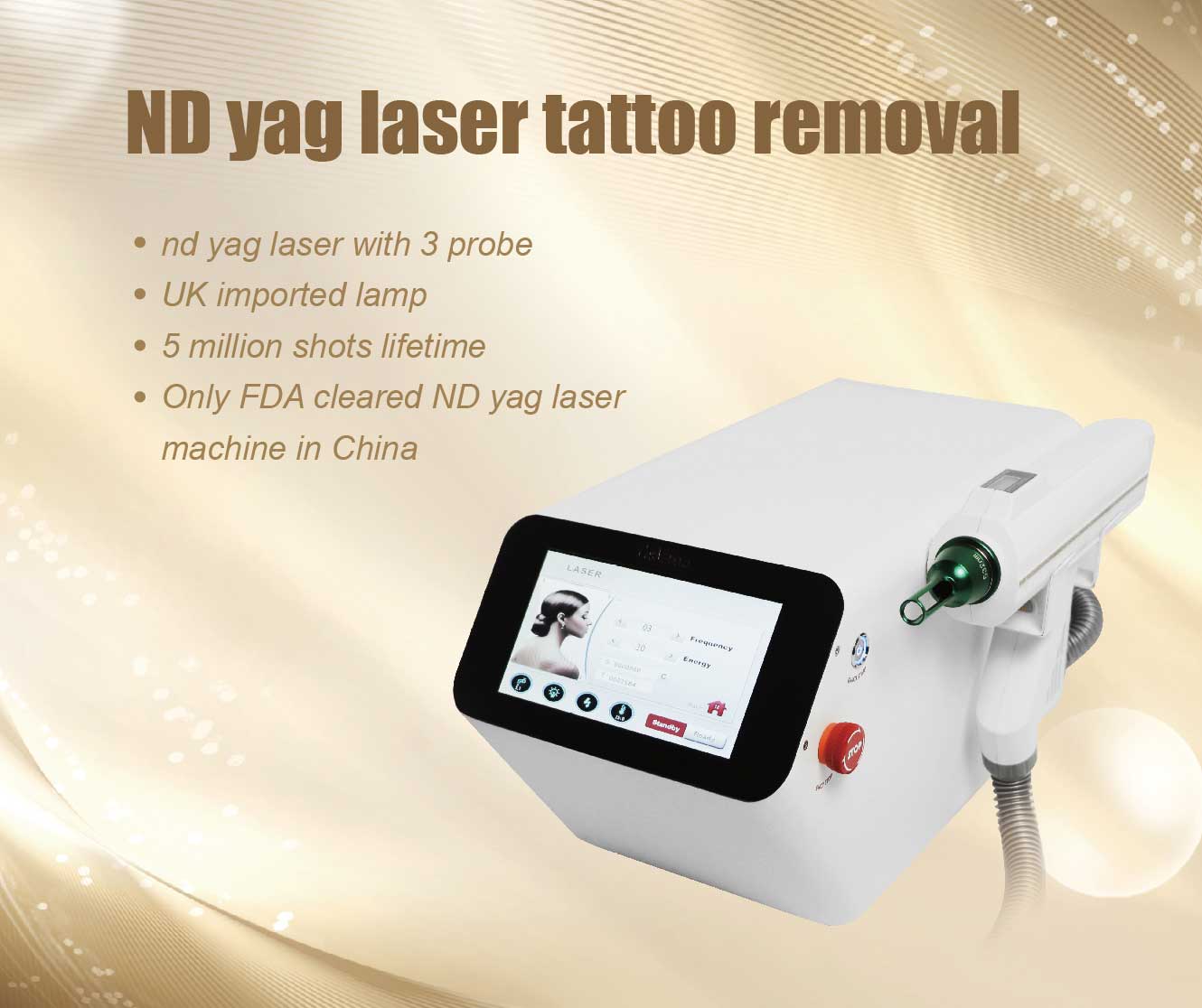 Portable ND yag laser