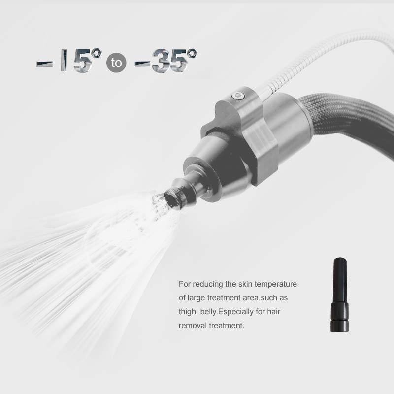 cold air skin cooling machine for laser treatment
