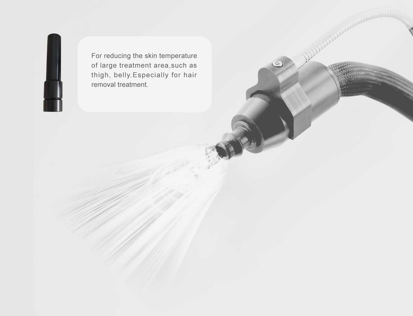 cold air skin cooling machine for laser treatment