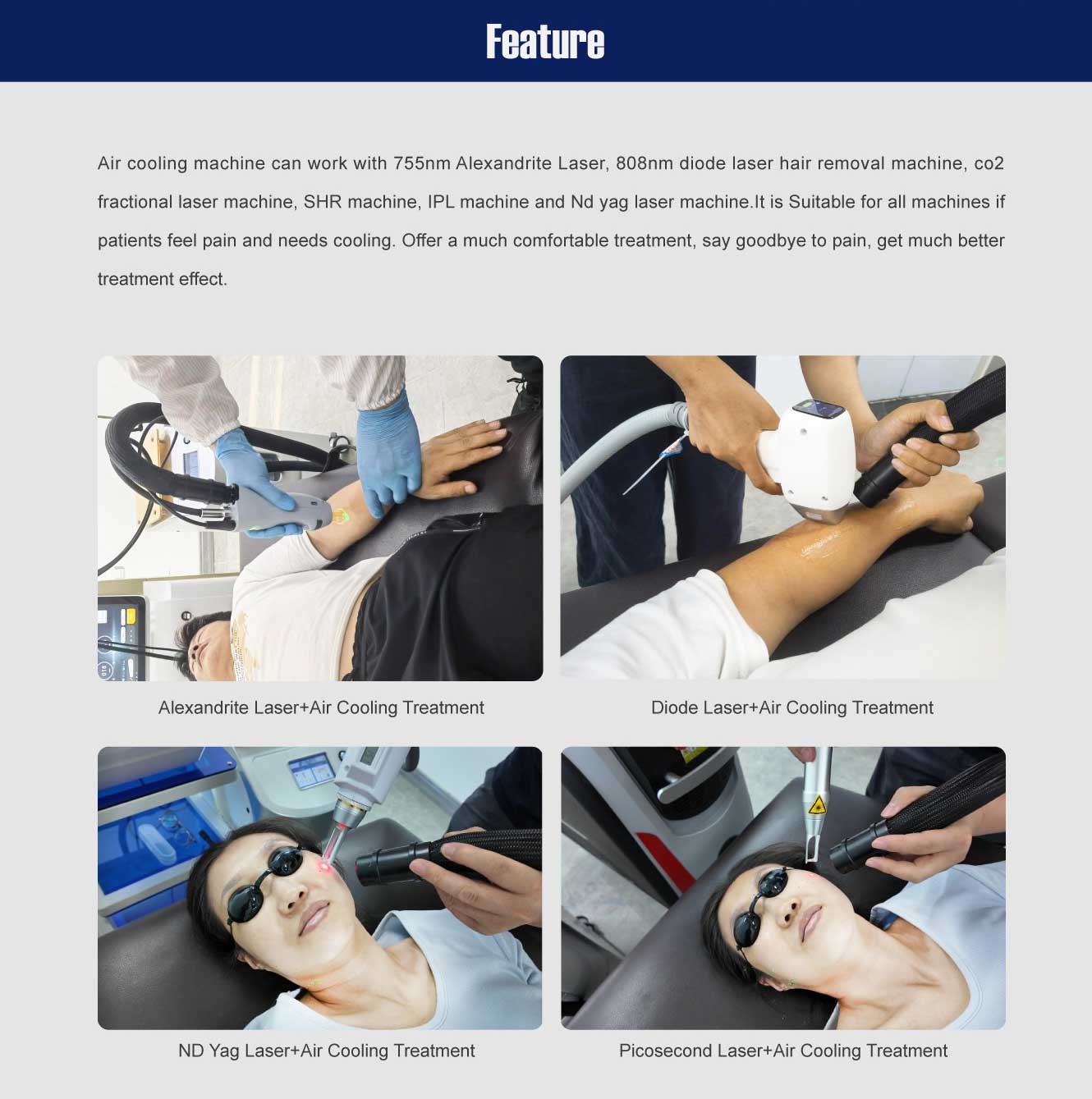 cold air skin cooling machine