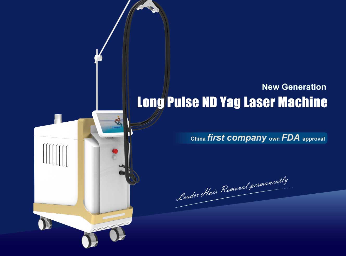 Long pulse nd yag laser hair removal machine